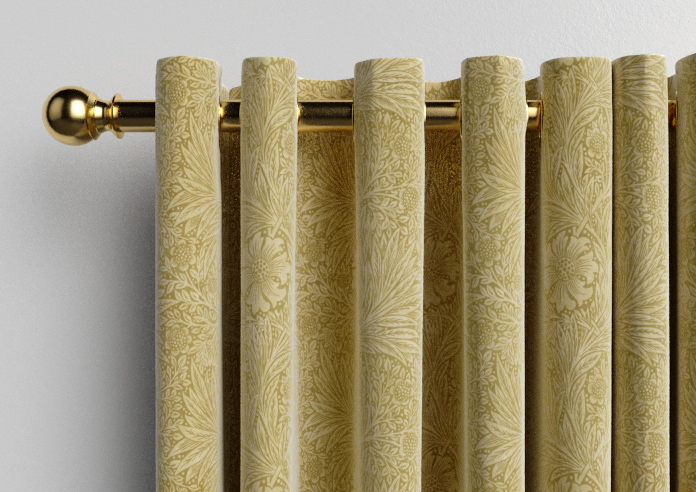 William Morris At Home Marigold Velvet, Ochre - Made to Measure Curtains - Image 12